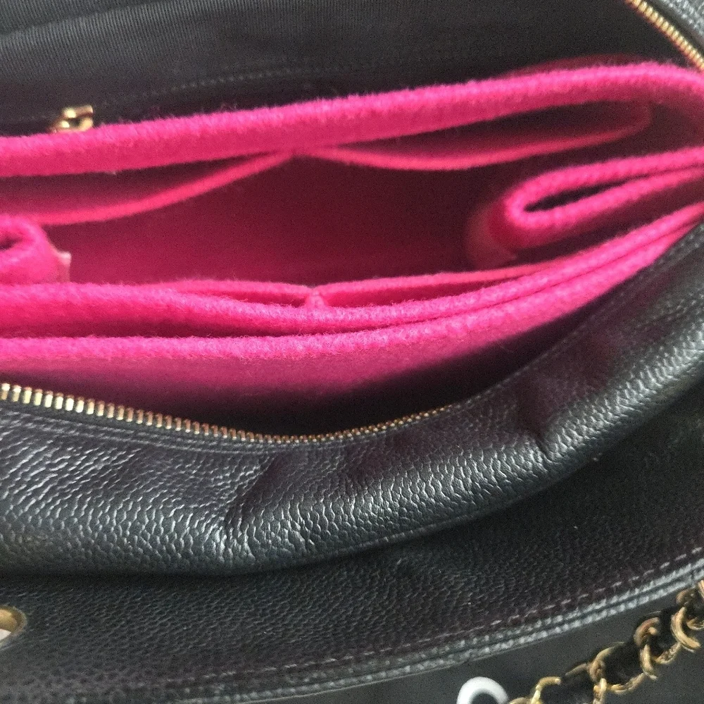 Chanel Vintage Caviar Petite Timeless Shopper Tote – Black
